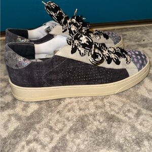 P448 Black and Gray Sneakers